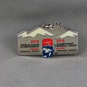 Hockey Pin - 2019 World Juniors Vancouver Event Logo - Stamped Pin